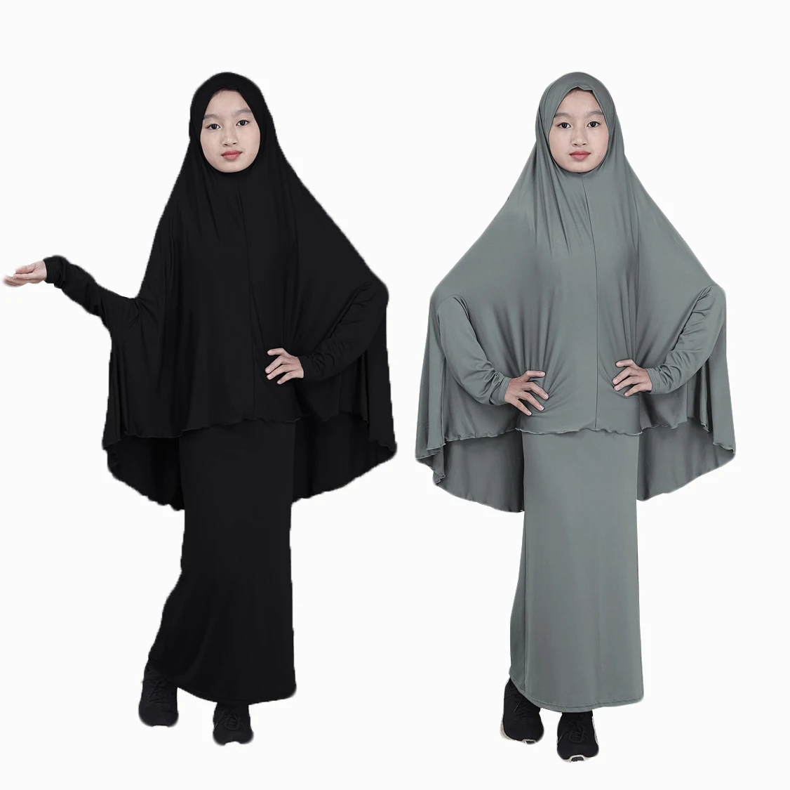 

2021, SJH2725, лидер продаж, мусульманская одежда, детское платье для молитвы jilbab