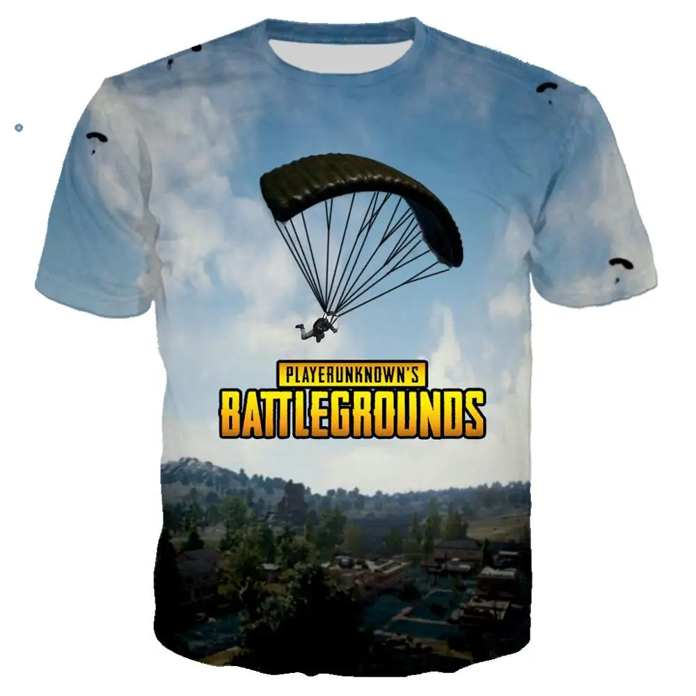 Игра PUBG 3d принт рок Летняя мужская Военная футболка модная футболка крутая цветная футболка/уличная мужская одежда - Цвет: 10