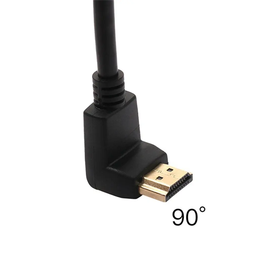 

Pair HDMI-compatible Right Angle 90 Degree And 270 Degree Flat Cable Metal Connectors 1.4V 0.3 m Cable With Ethernet