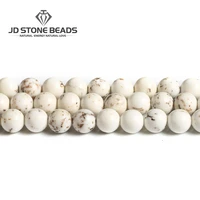 wholesale 6810mm natural magnesite stone beads round loose beads for jewelry making diy bracelet necklace strand 15