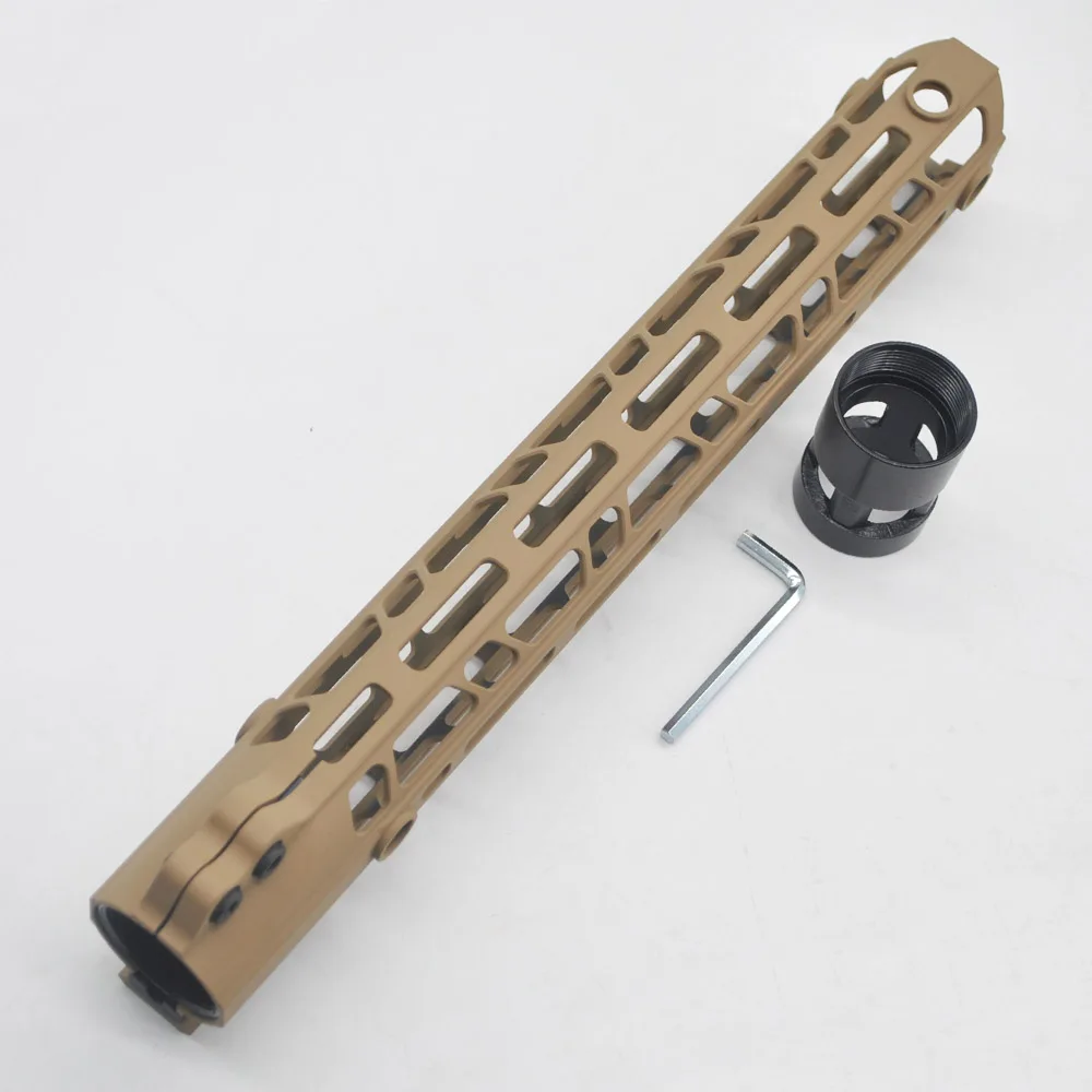 Aplus 12 ''дюймовый M-lok зажимной стиль Handguard Rail Free Float Mount system алюминиевый Ultraligh дизайн Fit. 223/5. 56 Tan печатных