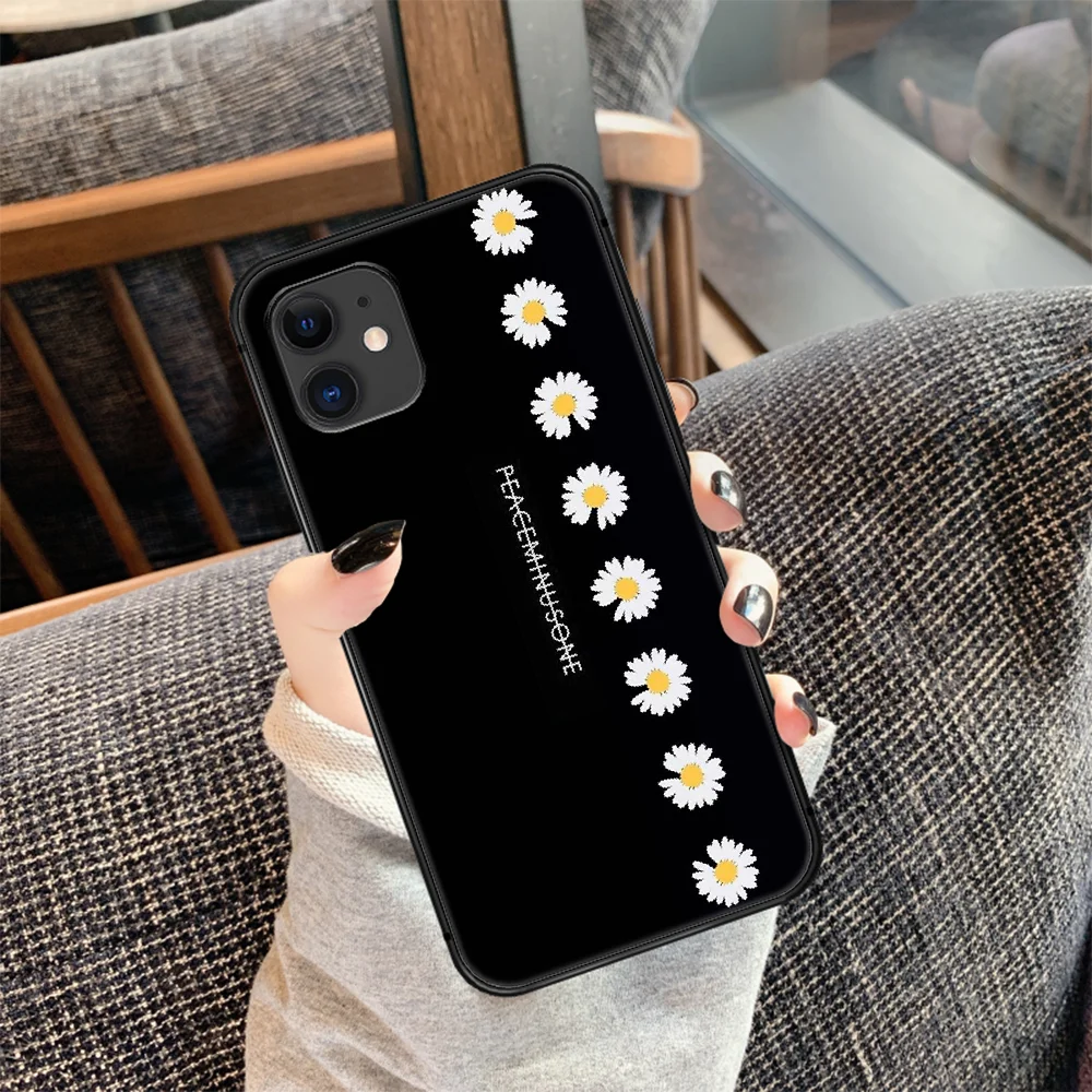 

G dragon peaceminusone flower Phone Case Cover Hull For iphone 5 5s se 2020 6 6s 7 8 12 mini plus X XS XR 11 PRO MAX black Cover