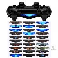 extremerate 30 sets color artwork design led lightbar skin stickers cover for ps4 pro slim controller