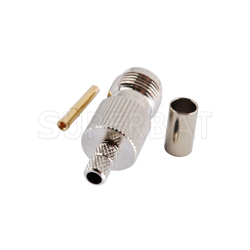 Только 10 шт. TNC обжимной разъем RF для коаксиального кабеля LMR195 RG58 RG400 RG142