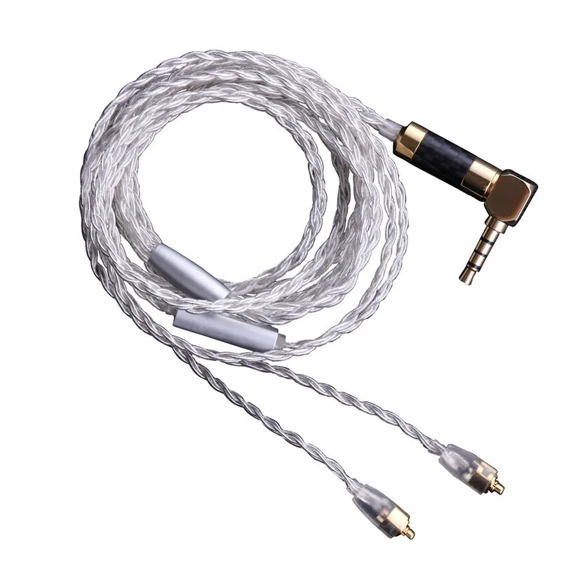 BGVP 5N OCC DM5 посеребренный кабель для наушников SE846 высокая частота повышен 8 Strand MMCX с