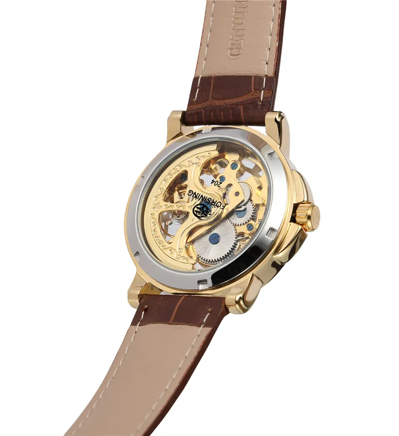 FORSINING мужские наручные часы автоматические механические Военные спортивные Топ