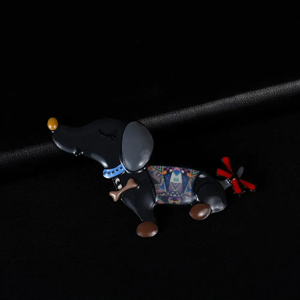 

Cring Coco 2019 Lovely Dachshund Brooches and Pins for Kids Boys Woman Fashion Enamel Alloy Vintage Jewelry Brooch Pin Jewelry