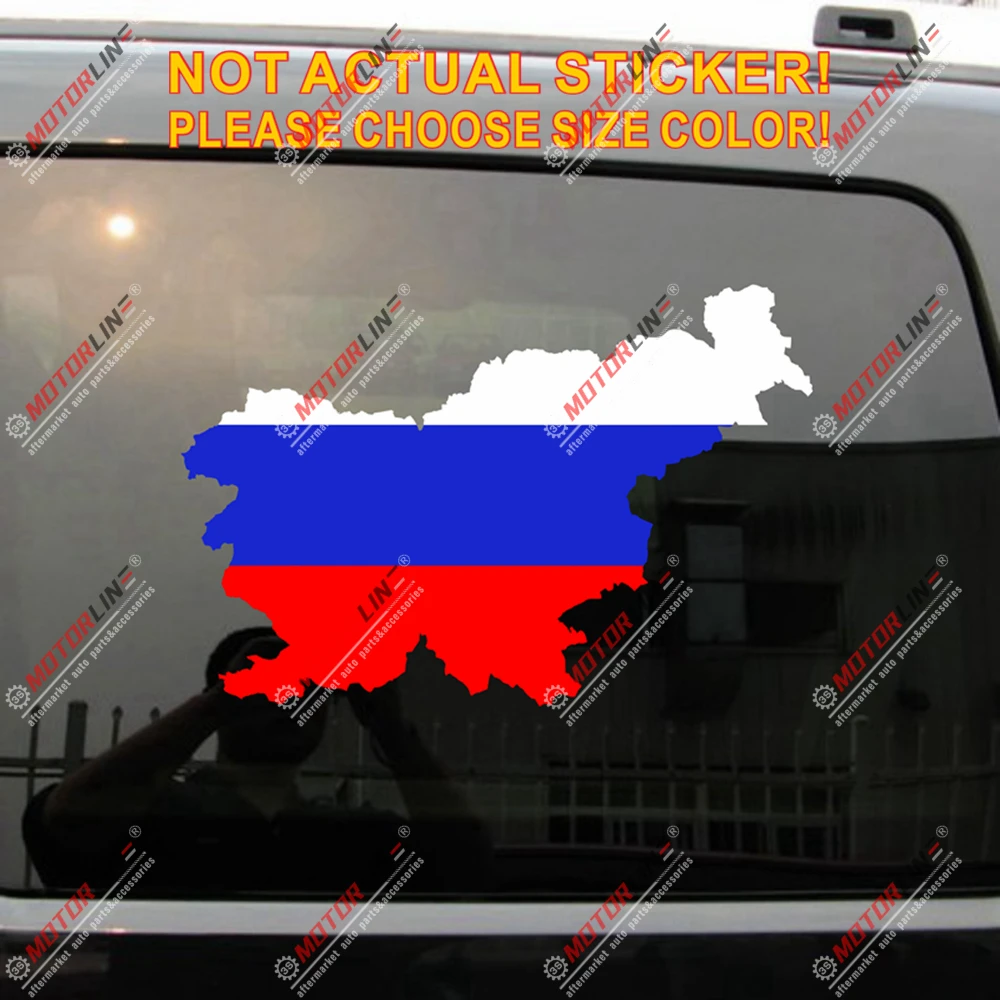 Словения флаг гордость карта Наклейка трехцветный контур силуэт автомобиль