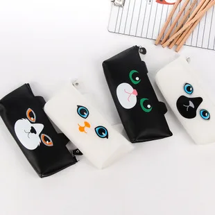 

Cute cat pencil bag storage case for kids Stationery office school supplies Escolar Papelaria