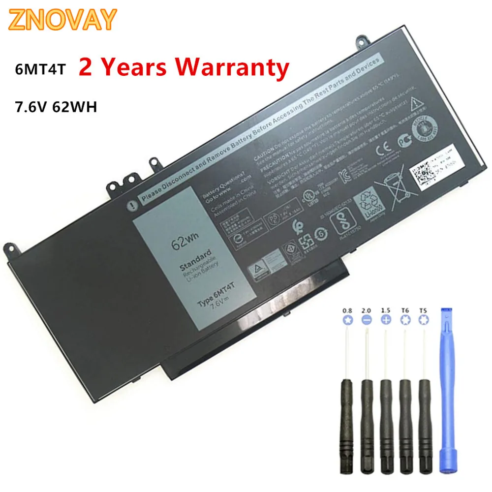 Аккумулятор ZNOVAY 6MT4T для ноутбука Dell Latitude E5470 E5570 15 6 &quotM3510 TXF9M 79VRK 07V69Y 7V69Y 7 В