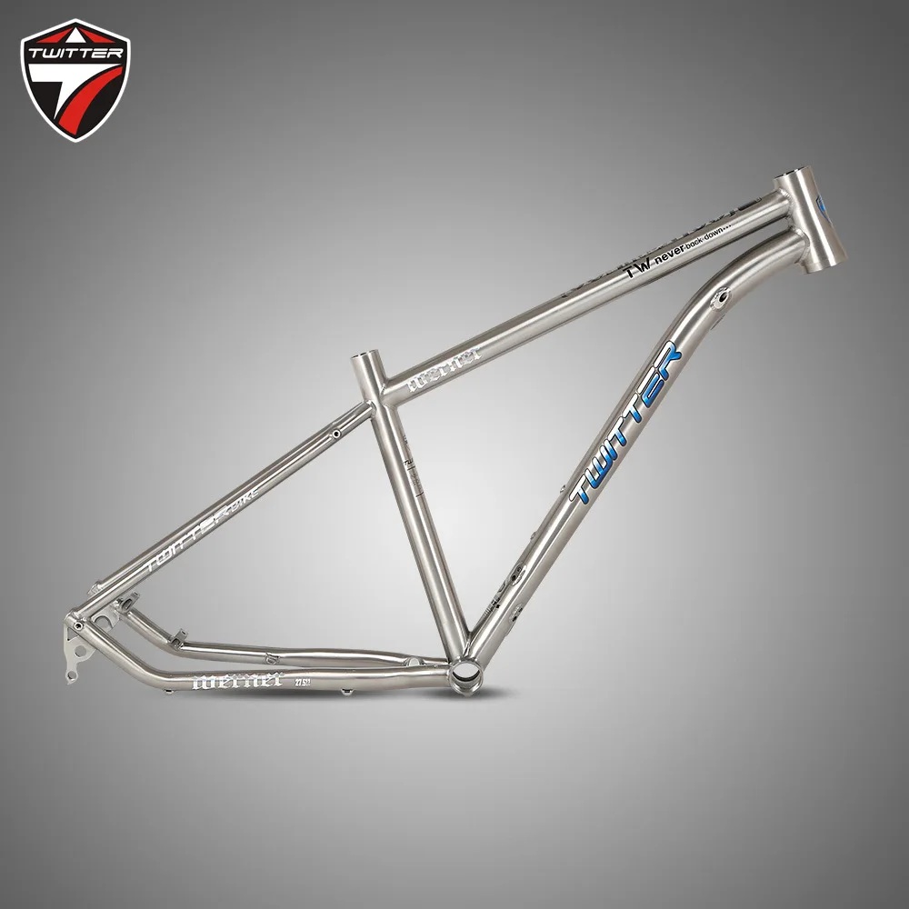 

Zute Werner Titanium Alloy 29 Inches Mountain Frame Laser Magic Color Standard Full Innerline Bicycle Frame MTB Frame carbon