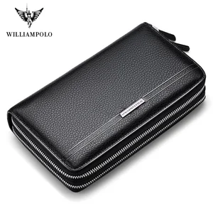 WILLIAMPOLO Luxury Brand Men Clutch Bag Large Capacity Men Wallets Cell Phone Pocket High Quality Mu in Pakistan