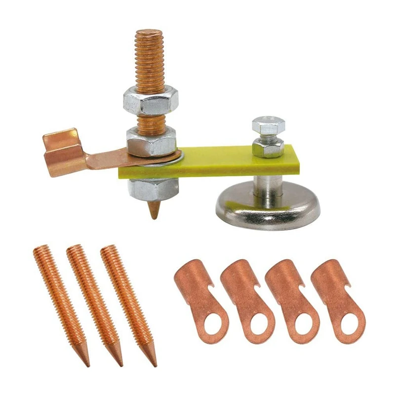 

Magnetic Welding Head Welding Accessories Magnetic Ground Clamp for Welding Support Accessory Tool