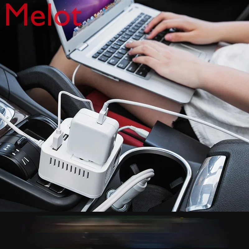 

Car Inverter 12v24v to 220V Pure Sine Wave Power Adapter Multifunctional Auto Socket Charger