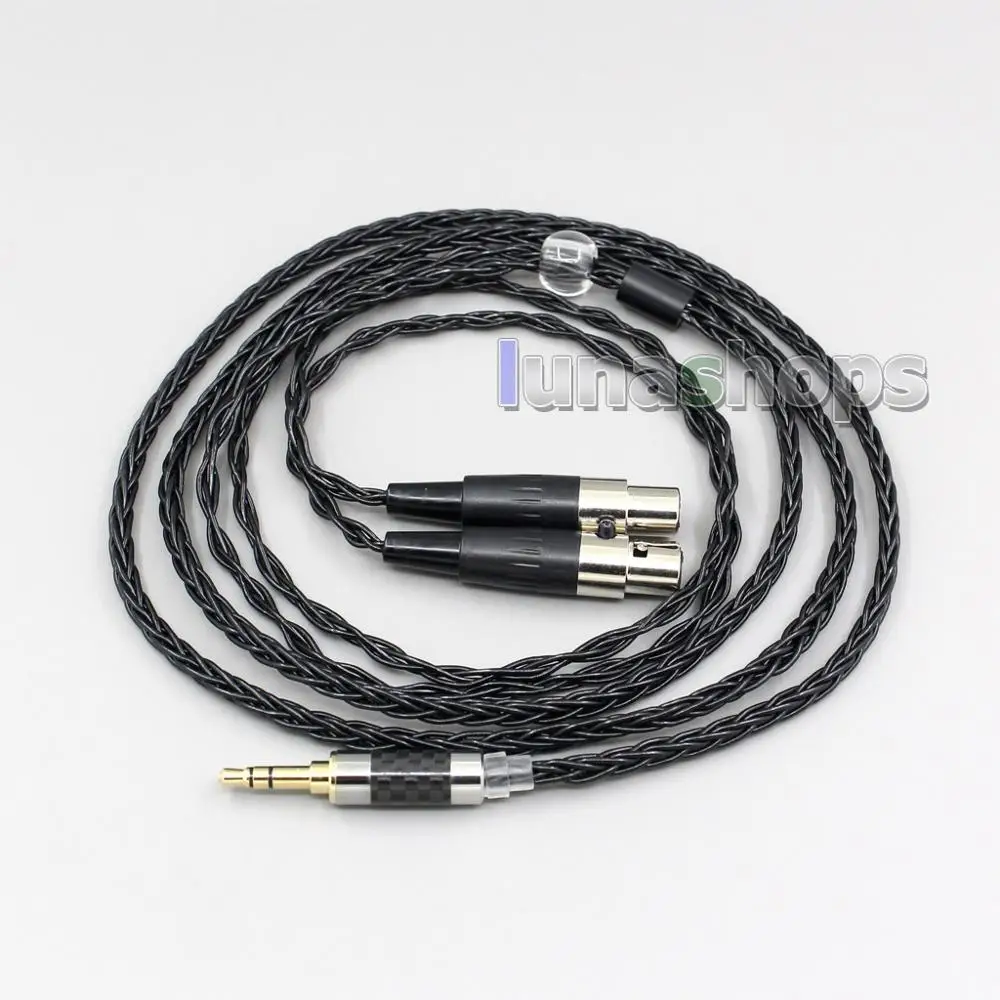LN006444 2,5 мм 3,5 мм XLR сбалансированный 8 Core OCC серебро смешанные кабель для наушников Audeze LCD-3 LCD3 LCD-2 LCD2