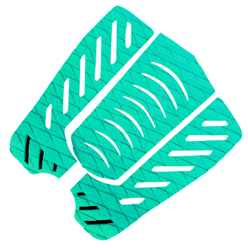 green 1 комплект из 3 шт. EVA противоскользящие доски для серфинга тяговые задние колодки ручки аксессуары для сёрфинга водные виды спорта, серфинг - Цвет: green