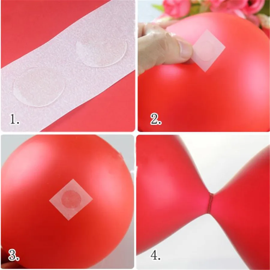 100 шт./лот распродажа съемные воздушные шары клей украшение на свадьбу день