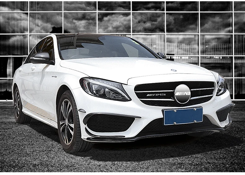 Передний и задний туман для mercedes w205 amg Mercedes c class аксессуары углеродное волокно benz