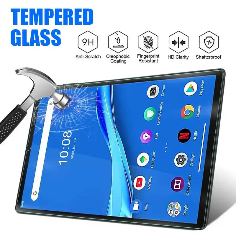 Закаленное стекло с полным покрытием для планшета Lenovo M10 FHD REL Plus Tab M8 HD M7 E10 E8 E7 P10 4