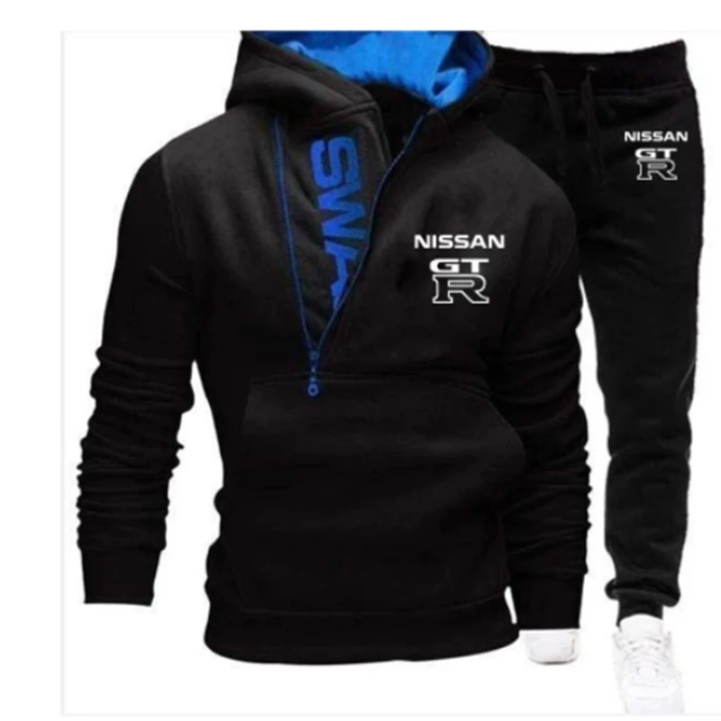 Новинка 2021 спортивный комплект GTR из искусственного хлопка с капюшоном Модный