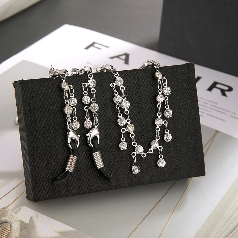 Цепочка для солнцезащитных очков стразы шнурок держатель ремешок цепочка