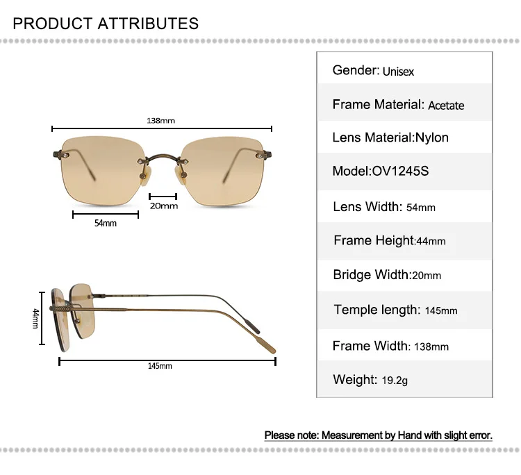 

Retro Rimless Alloy Sunglasses Frame Women Polarized Glasses High Quality Vintage Goggle Mirrored UV400 Driving Sun Glasses Men