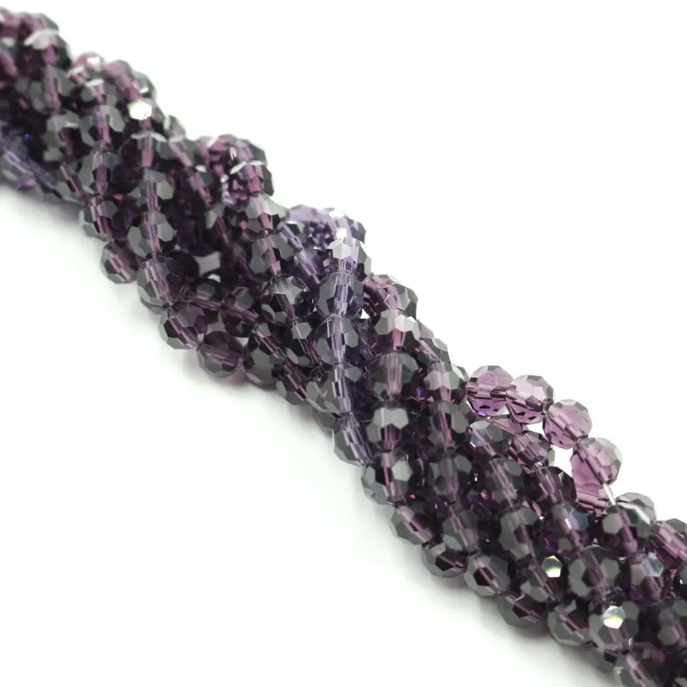 Оптовая продажа недорогие круглые стеклянные бусины с гранями 3 мм 195 шт./лот 32