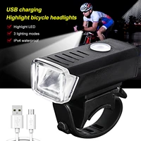 mini led front bike light xpg led usb charging bicycle lamp with built in battery cycling torch light with taillight