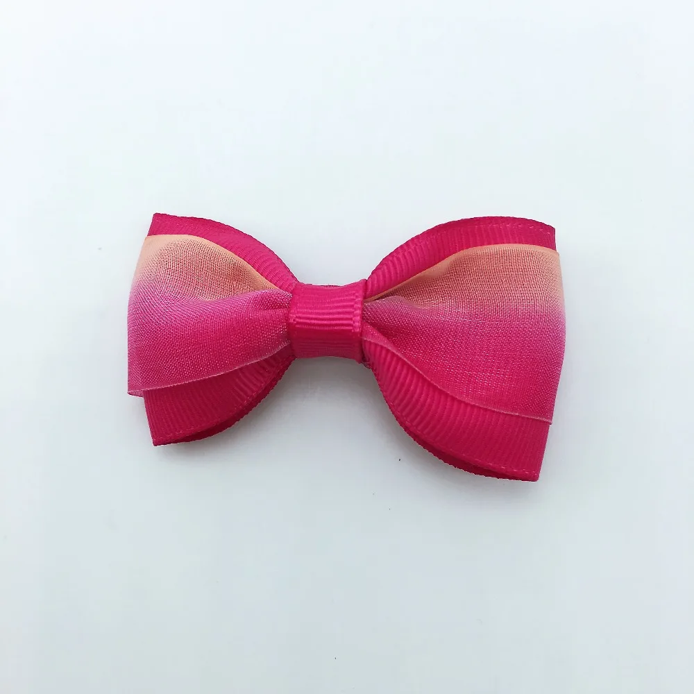 20 шт./лот твердого Бутик Grosgrain ленты для девочек с маленьким бантом; резинка для волос, обтянутая тканью; зажим для галстука лента для волос, бабочка Сделай Сам DIY бигуди для волос Аксессуары Лучший подарок