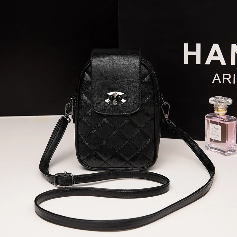 Женская маленькая квадратная сумка Новинка осени 2021 модные ромбовидные Сумки на