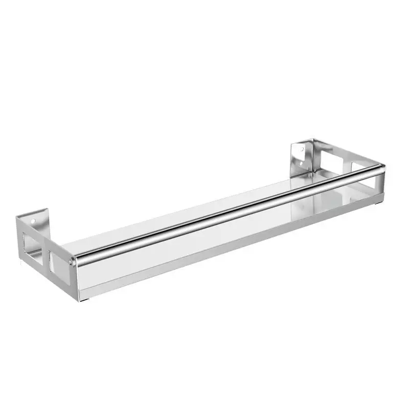

Punch-free Seamless Kitchen Shelf Stainless Steel Wall-mounted Condiments Oil, Salt, Sauce and Vinegar Storage Rack G8021