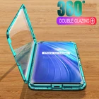 Магнитный металлический двухсторонний стеклянный чехол для Oppo Realme 5 pro Q полное покрытие чехол для Real me c3 5 pro 5i realme5 pro Чехол Coque