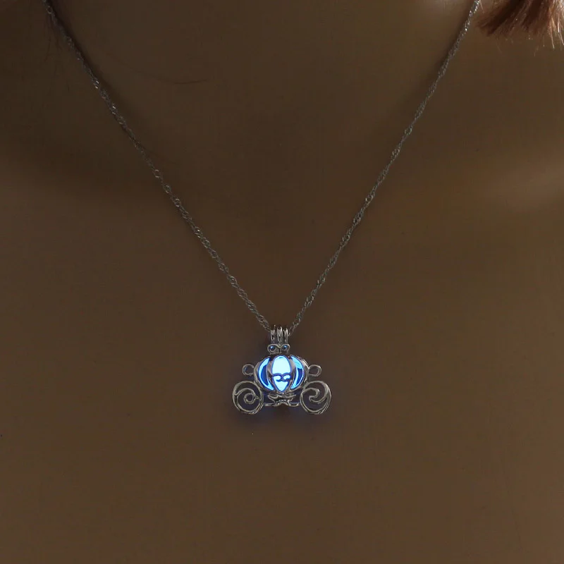 2020 светящееся в темноте ожерелье с подвеской лампой виде тыквы светящиеся