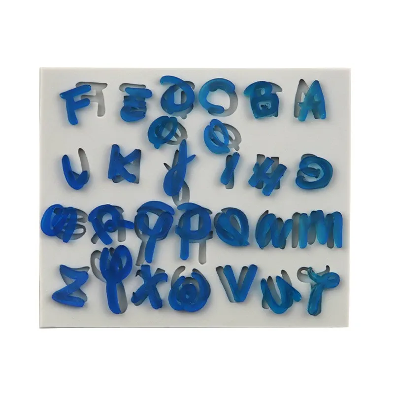 

1 Set Mini Alphabet Cake Molds Figure Plastic Letter Fondant Mold Cookie Cutter Number Cake Mould Baking Decorating Tools