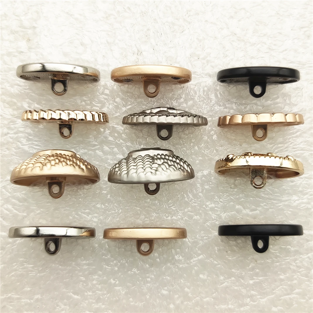 

10pcs Metal Button Golden Pearl Fashion for Clothing Windbreaker Sweater Coat DIY Decorative Needlework Sewing