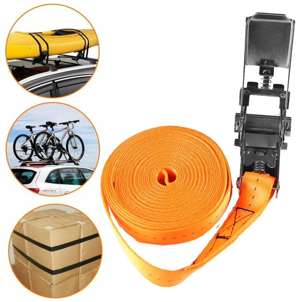 

Tie Down Roof Rack Strap Heavy Duty Kayak Lashing Straps With Stainless Buckle For Roof Racks Surfboard Canoe Car Cargo Lashing