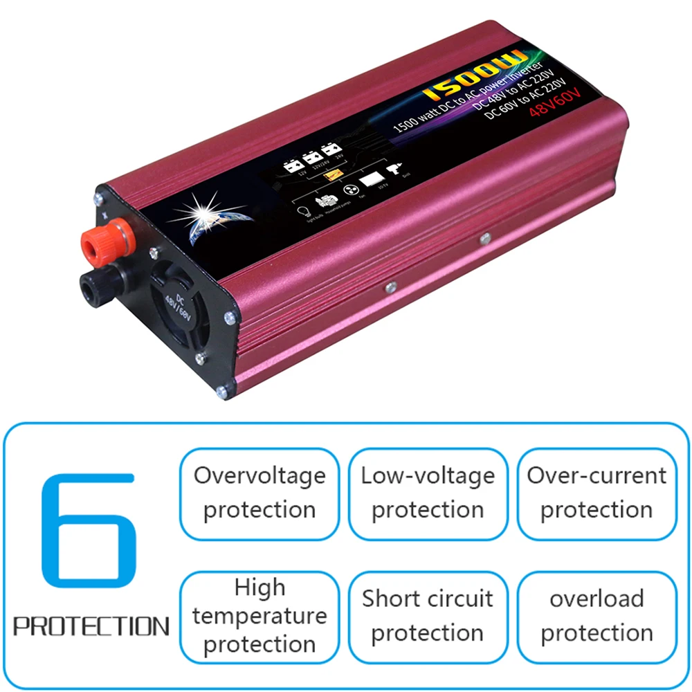 Автомобильный инвертор светодиодный индикатор Преобразователь мощности