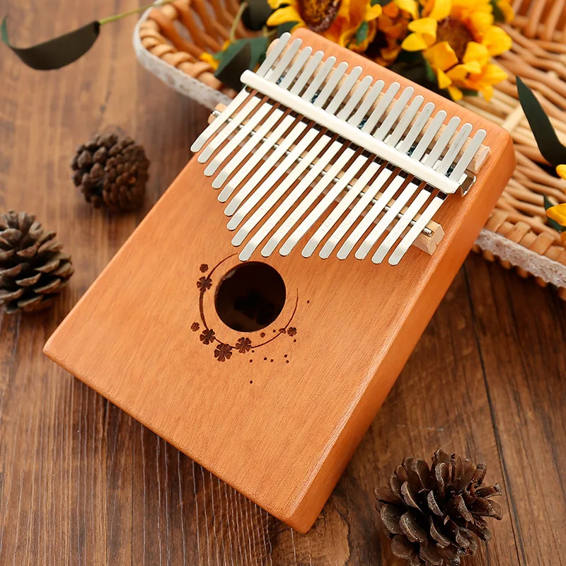 

Flower Kit Kalimba Decoration Original 17 Key Chromatic Music Kalimba Thumb Piano Teclado Mecanico Instrumentos Musicales DL6WZQ