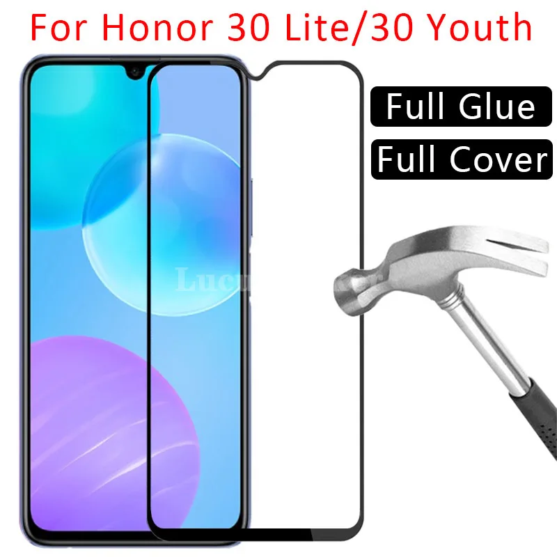 

Защитное стекло для huawei honor 30 lite, протектор экрана, закаленное стекло для honer 30 youth 30 lite 30 youth light 6,5, пленка для huawey