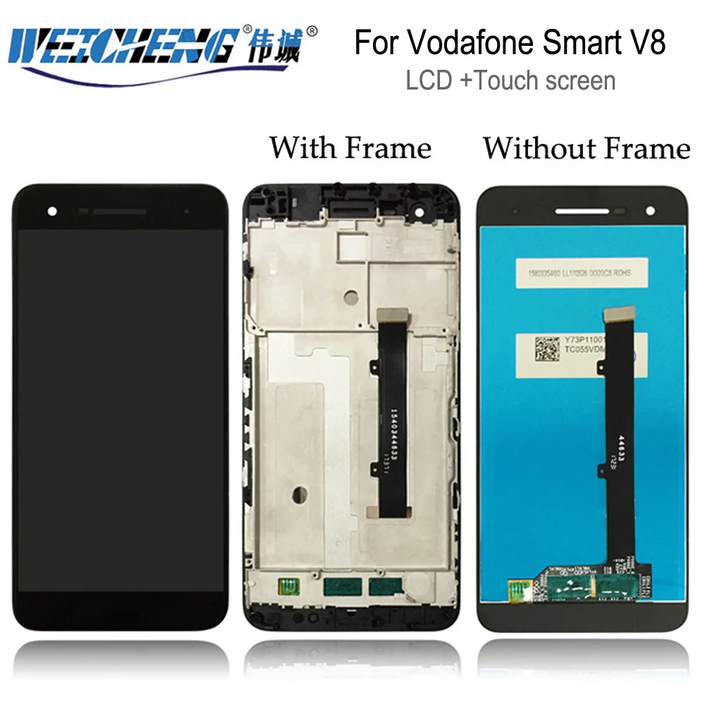 Для VFD710 ЖК-дисплей + сенсорный экран в сборе с рамкой для Vodafone Smart V8 LCD VFD 710 VF710