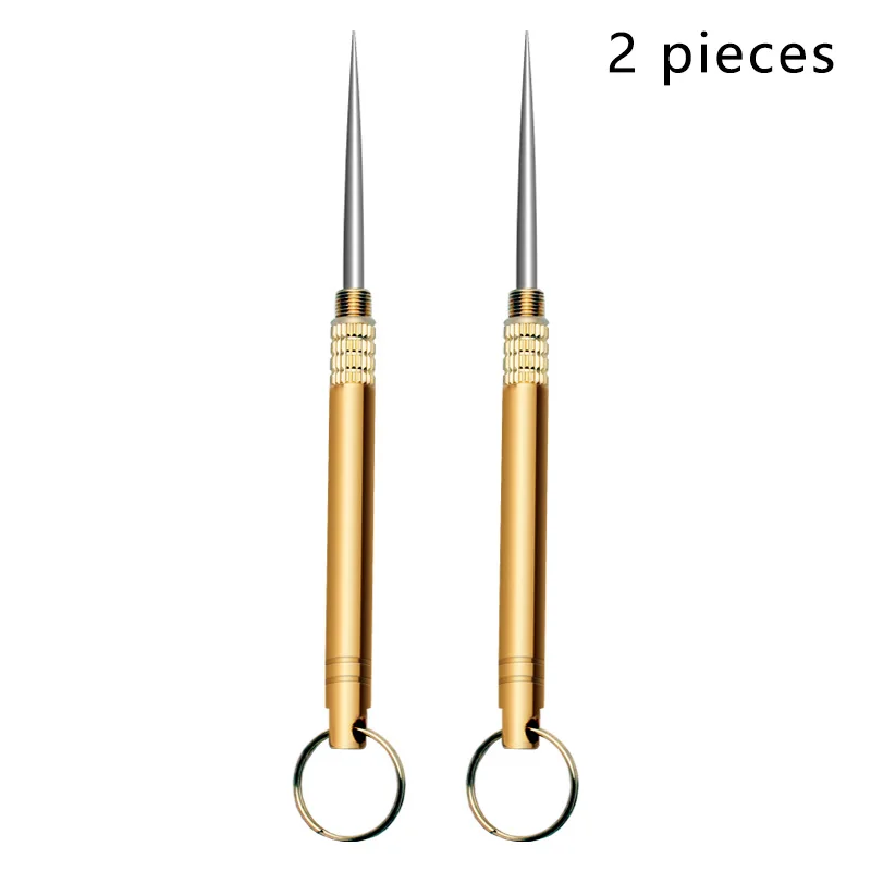 2PCEDC титановые зубочистки портативные Бутылочки Для Зубочисток