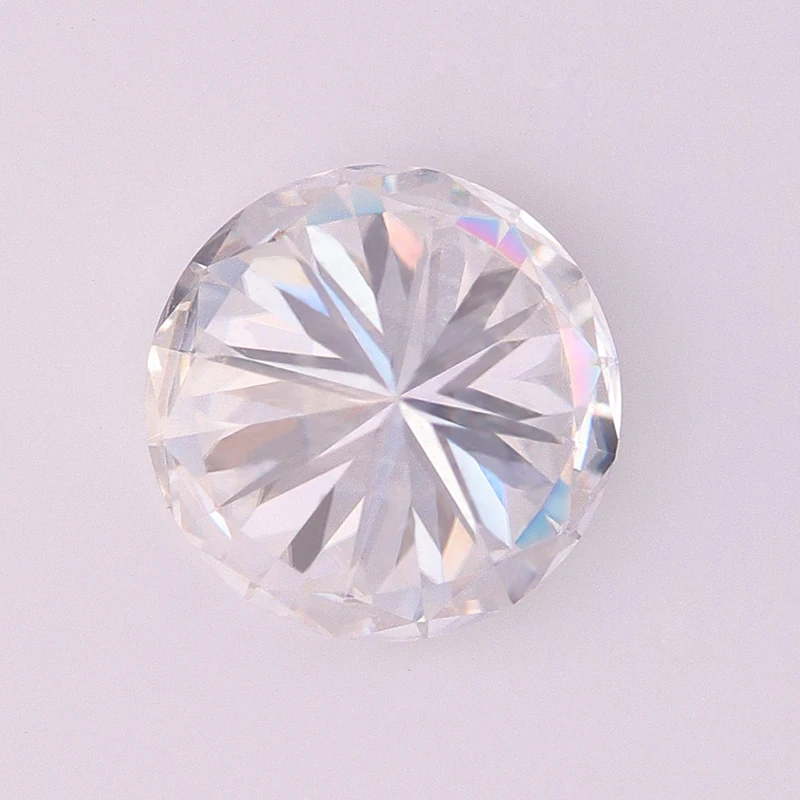 Настоящий D образный цвет 8 мм 2 карата круглый бриллиант VVS лабораторный