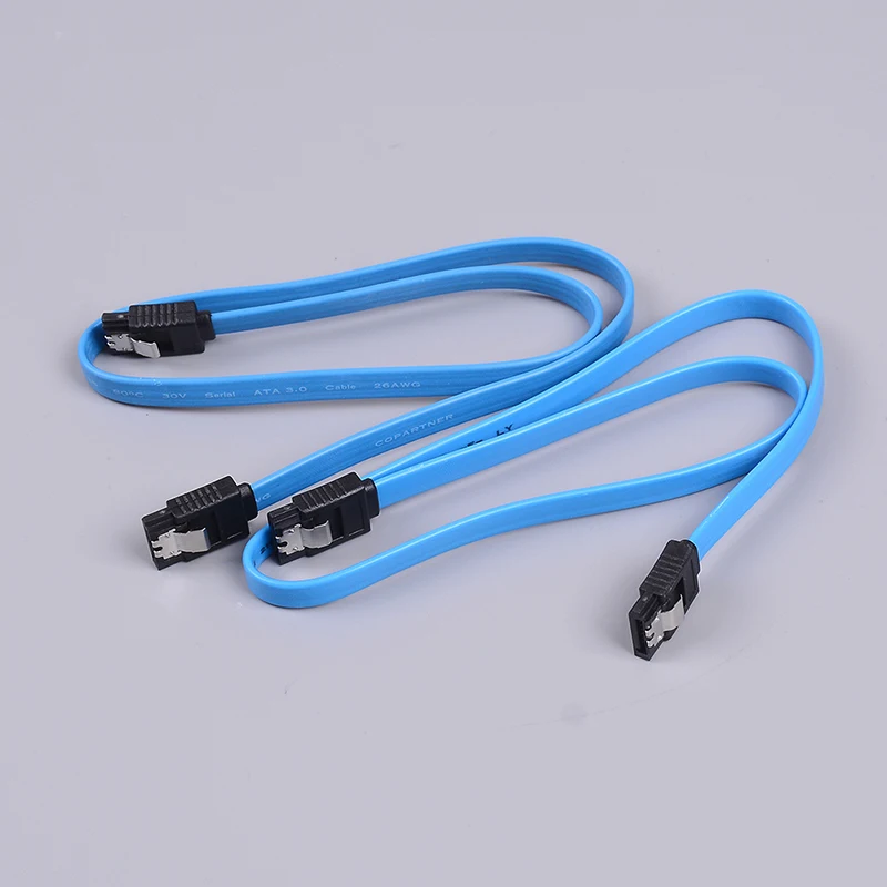 

2pcs HDD SSD SATA 3.0 III 6Gb/s Straight Cables Right Angle Hard Disk Drive Data Cable SATA 3 Cable Flat Data Cord for HDD SSD