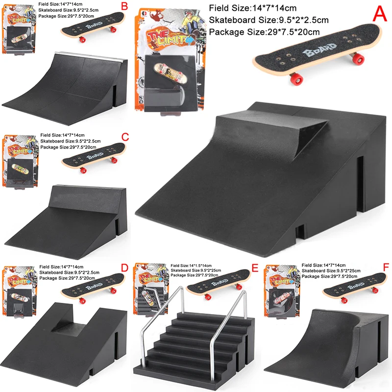 

Children Finger Skateboards Skate Toy Skate Park Ramp Set Tech Practice Deck Funny Interior Extreme Sport Fingers Training Toys