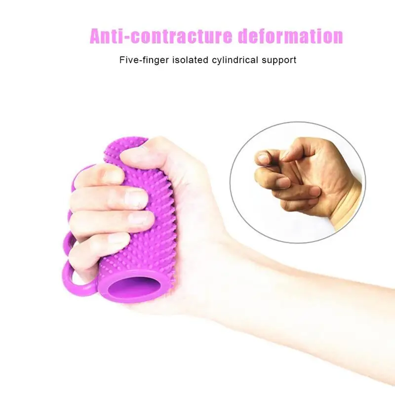

1pcs Finger Exercise Grip Rehabilitation Hand Training Device Split Finger Grip Silicone Gripper Fitness Training