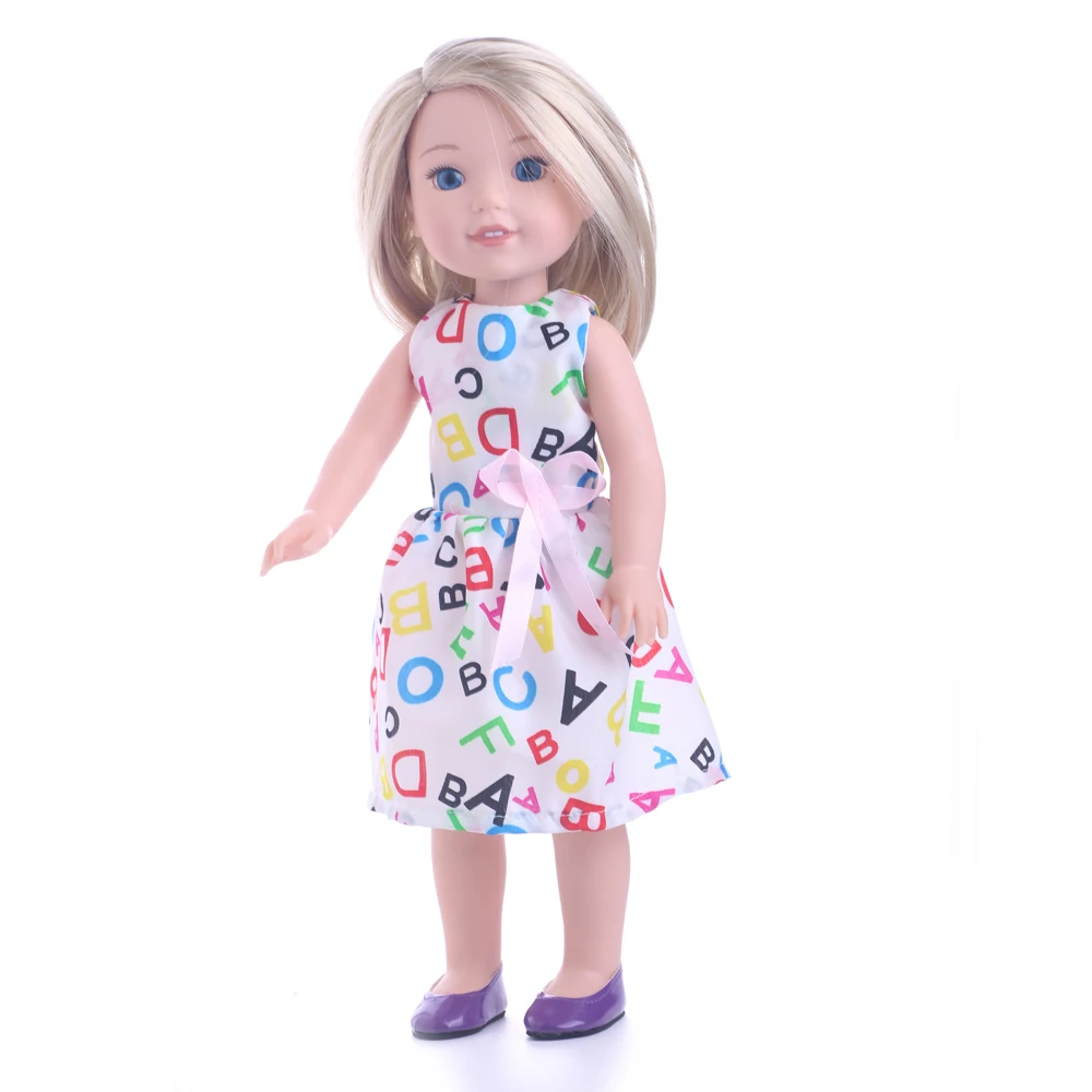 

Doll Clothes Skirts Baby Cute Dress 14Inch Girl America Fashion Muticolor Daily Casual Wear Accessories Cloth
