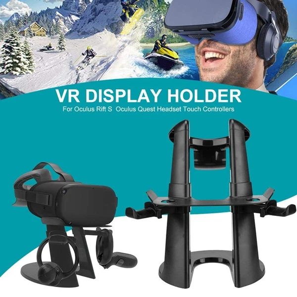 Vr Stand Headset Display Holder and Station for Oculus Rift S Quest Press Controllers |