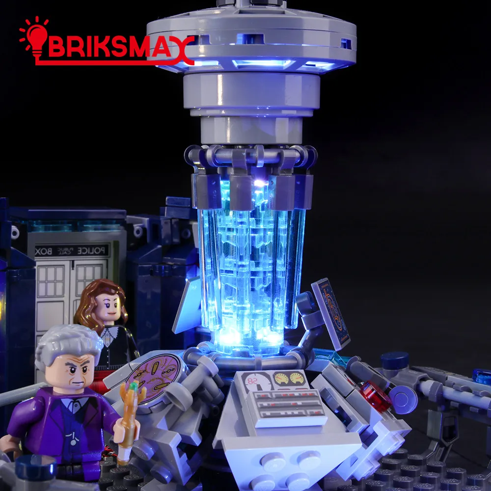 BriksMax Led Light Up Комплект для идей серии Doctor Who строительные блоки, совместимые с 21304(не включает модель