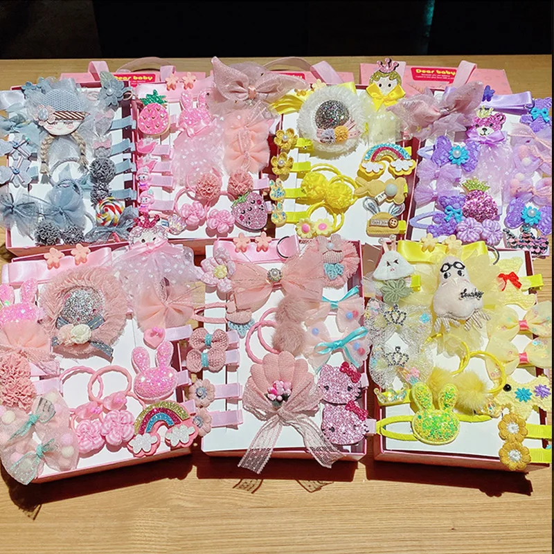 Детские резинки для волос эластичные Завязки с цветочным бантом милые детские