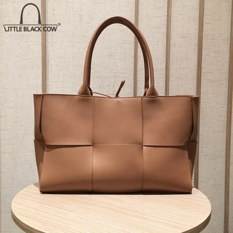 

Women Large Capacity Casual Totes Shoulder Bag Office Ladies Handmade Genuine Leather Handbag Fashion Shopping Composite Bags